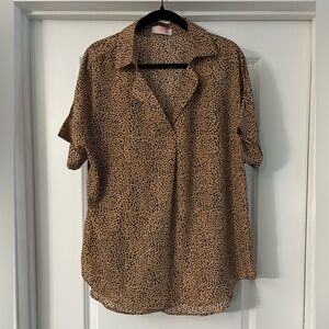 Leopard Print Women's Blouse